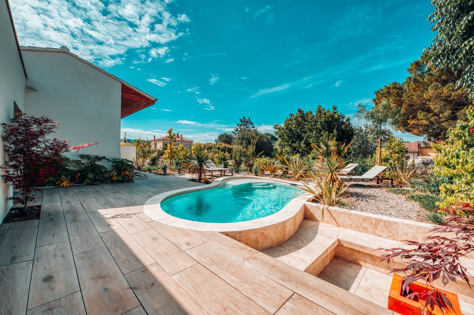 piscine chauffée 27 degrés villa Provence Luberon
