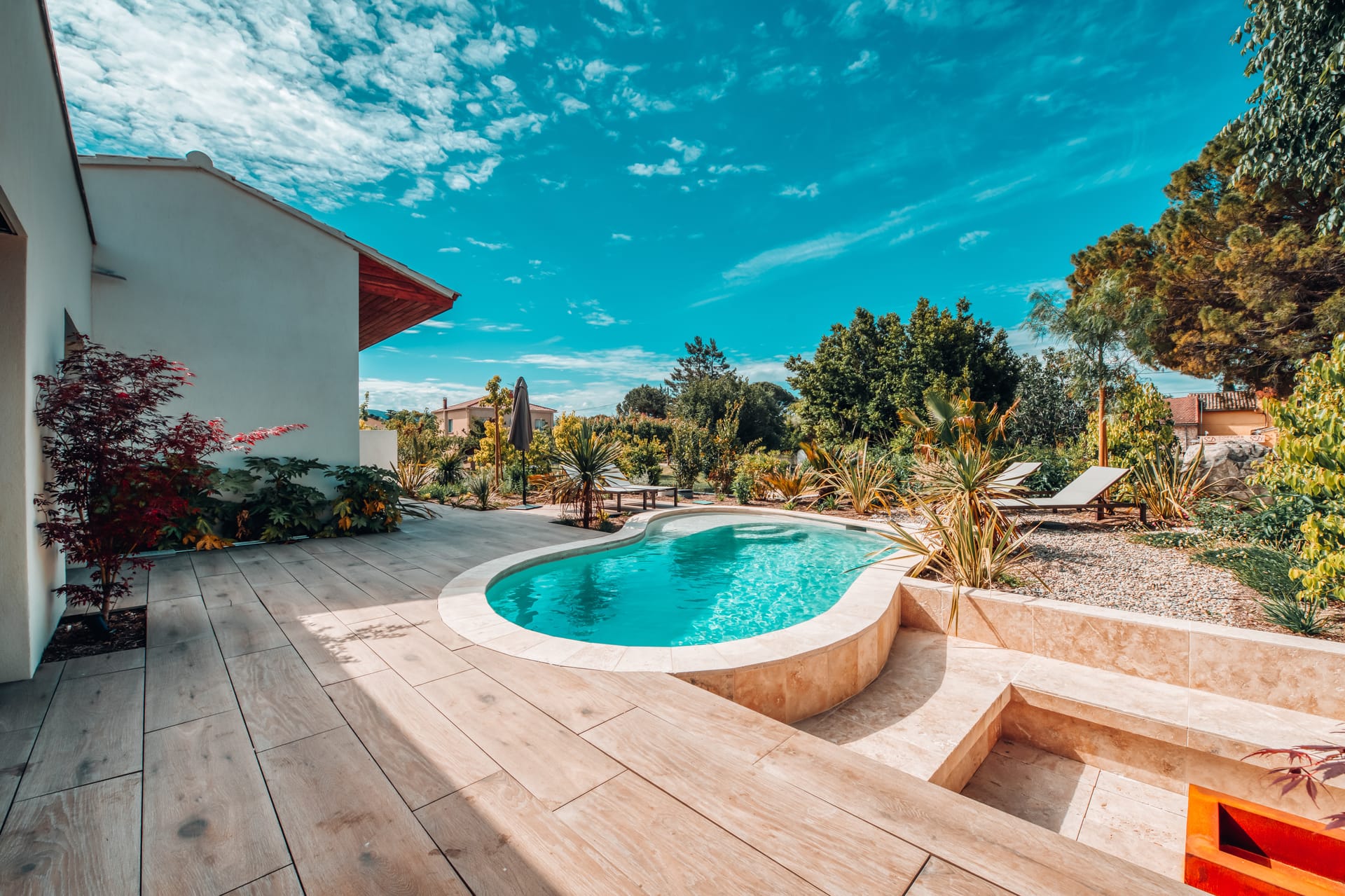 terrasse villa piscine Provence vacances famille groupe